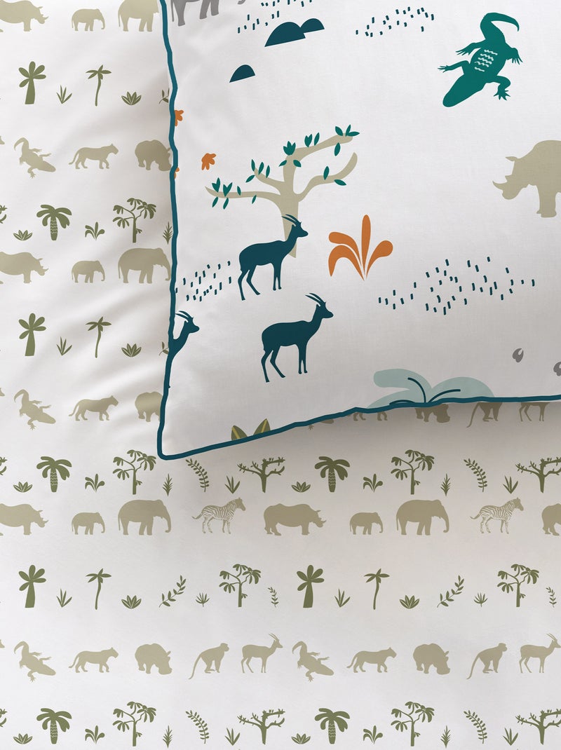 Juego de cama individual reversible BLANCO - Kiabi