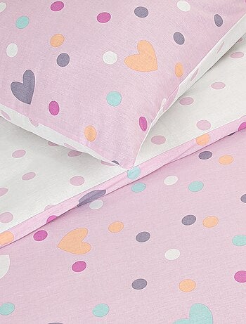 Juego de cama individual reversible