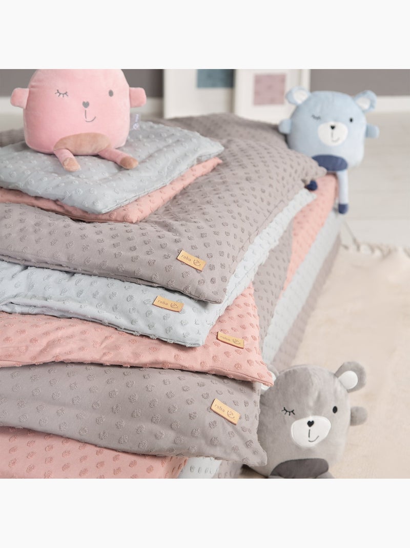 Juego de cama infantil - funda nórdica + funda de almohada en algodón orgánico 'Roba lil planet' Azul escarchado - Kiabi