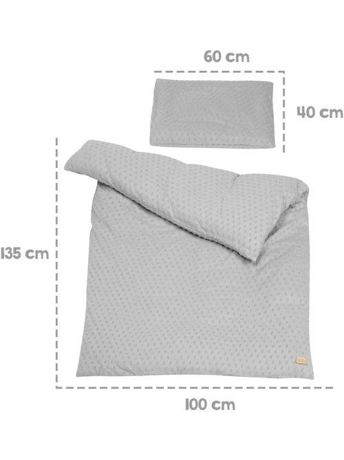 Juego de cama infantil - funda nórdica + funda de almohada en algodón orgánico 'Roba lil planet' - Kiabi Juego de cama infantil - funda nórdica + funda de almohada en algodón orgánico 'Roba lil planet' - Kiabi