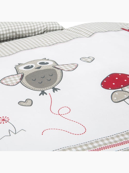 Juego de cama infantil - Funda nórdica + funda de almohada en algodón 'Roba adam & eule' - Kiabi Juego de cama infantil - Funda nórdica + funda de almohada en algodón 'Roba adam & eule' - Kiabi