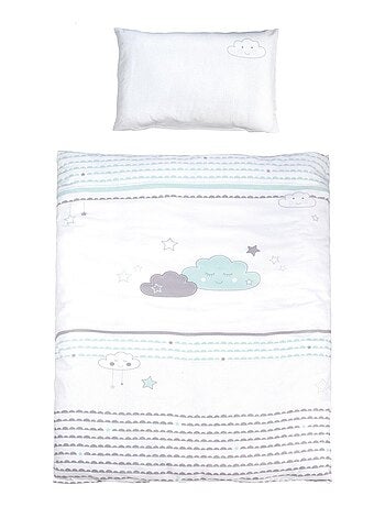 Juego de cama infantil - funda nórdica + funda de almohada en algodón 'Roba happy cloud'