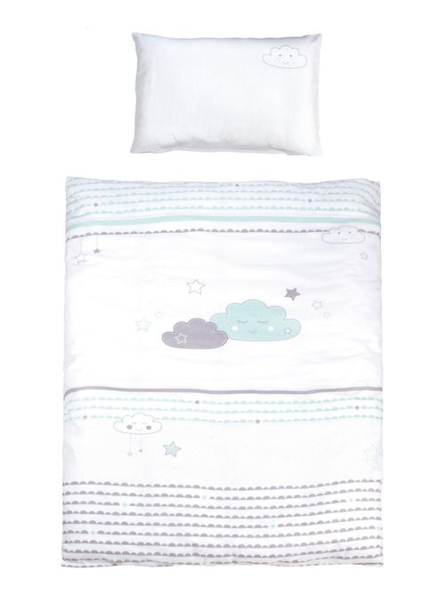 Juego de cama infantil - funda nórdica + funda de almohada en algodón 'Roba happy cloud' - Kiabi