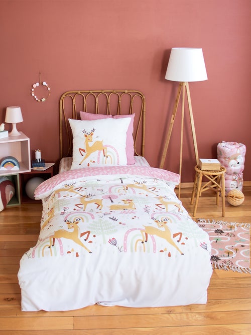 Juego de cama infantil cierva y bosque - Kiabi