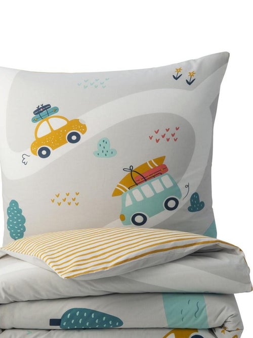 Juego de cama infantil con motivos de coches de carreras - Kiabi