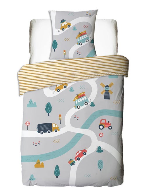 Juego de cama infantil con motivos de coches de carreras - Kiabi