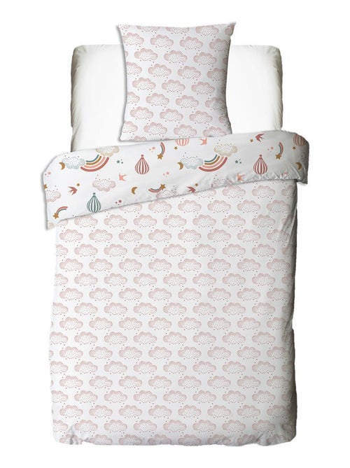 Juego de cama infantil de algodón estampado con arcoíris - Kiabi