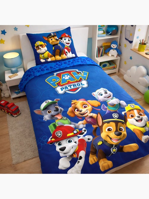 Juego de cama infantil de La Patrulla Canina con Chase, Marshall, Skye y Everest reversible - Kiabi