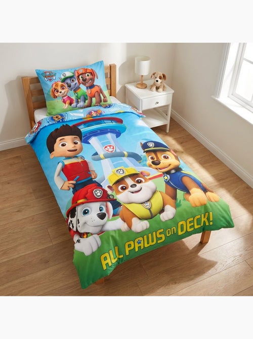 Juego de cama infantil de la Patrulla Canina con Ryder, Chase, Marshall y Rubble – 100% algodón - Kiabi Juego de cama infantil de la Patrulla Canina con Ryder, Chase, Marshall y Rubble – 100% algodón - Kiabi