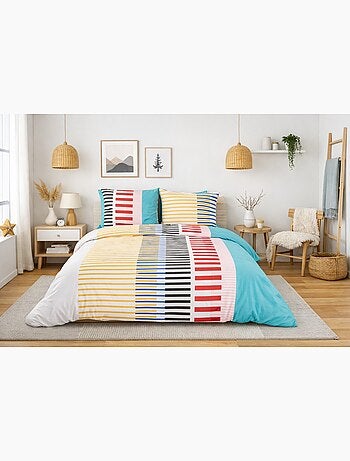 Juego de cama infantil de microfibra verde