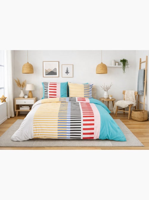 Juego de cama infantil de microfibra verde - Kiabi