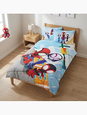 Juego de cama infantil de Spider-Man con Ghost-Spider – 100% algodón