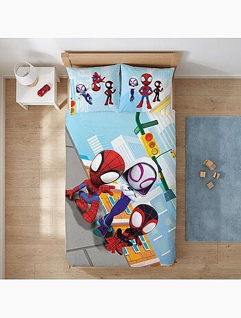 Juego de cama infantil de Spider-Man con Ghost-Spider – 100% algodón