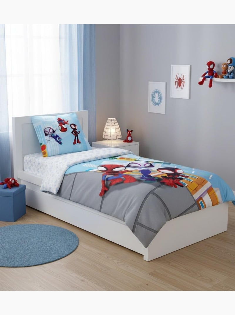 Juego de cama infantil de Spider-Man con Ghost-Spider – 100% algodón Azul - Kiabi