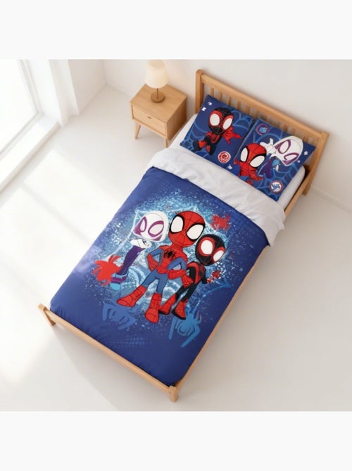 Juego de cama infantil de Spider-Man con Ghost-Spider y Miles Morales – 100% algodón - Kiabi