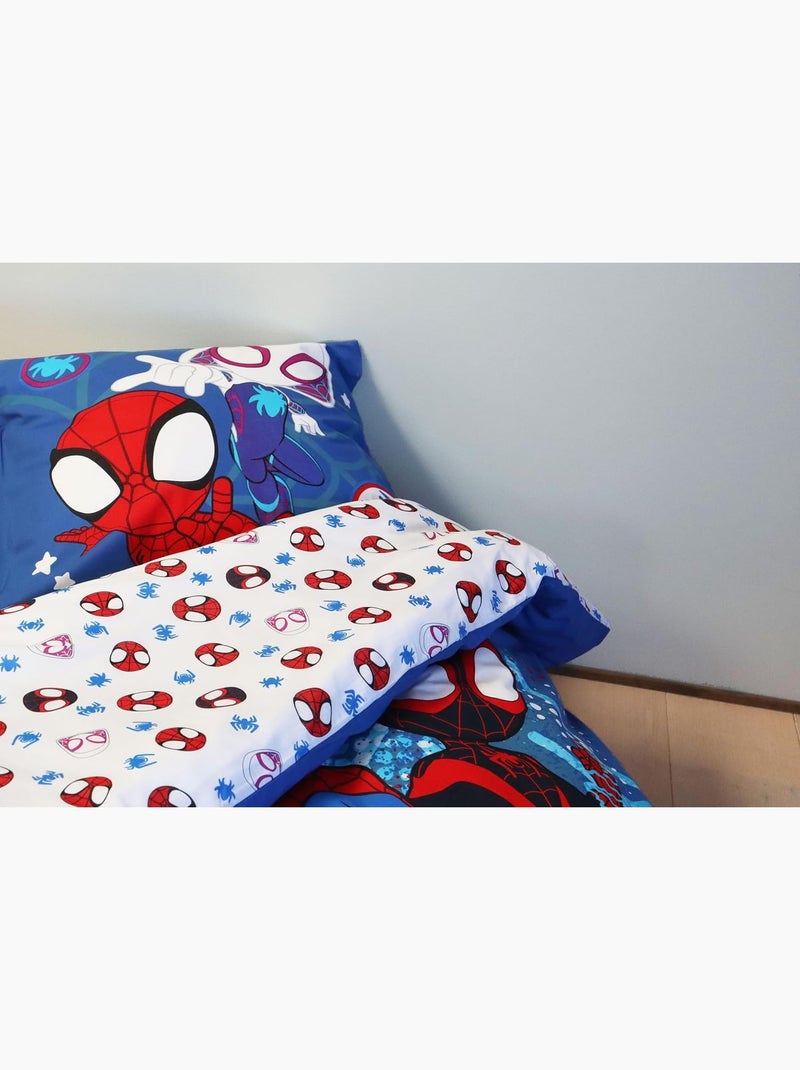 Juego de cama infantil de Spider-Man con Ghost-Spider y Miles Morales – 100% algodón Azul - Kiabi