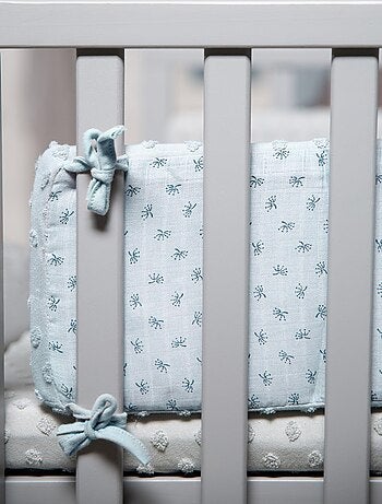 Juego de cama infantil en algodón orgánico - funda nórdica + funda + sábana + protector de cuna