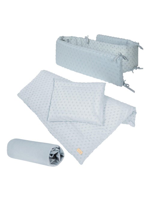 Juego de cama infantil en algodón orgánico - funda nórdica + funda + sábana + protector de cuna - Kiabi