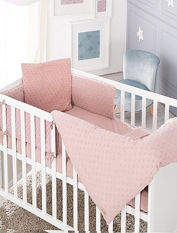 Juego de cama infantil en algodón orgánico - funda nórdica + funda + sábana + protector de cuna