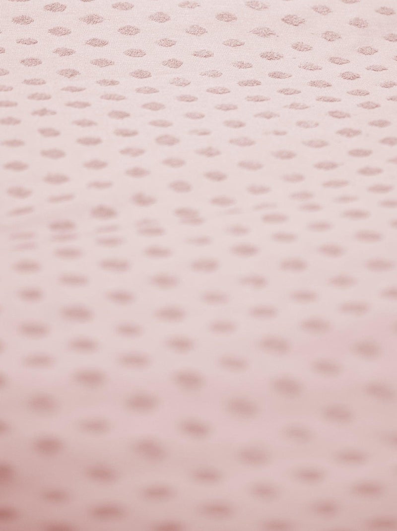 Juego de cama infantil en algodón orgánico - funda nórdica + funda + sábana + protector de cuna Rosa pastel - Kiabi