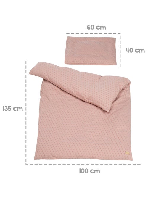 Juego de cama infantil en algodón orgánico - funda nórdica + funda + sábana + protector de cuna - Kiabi