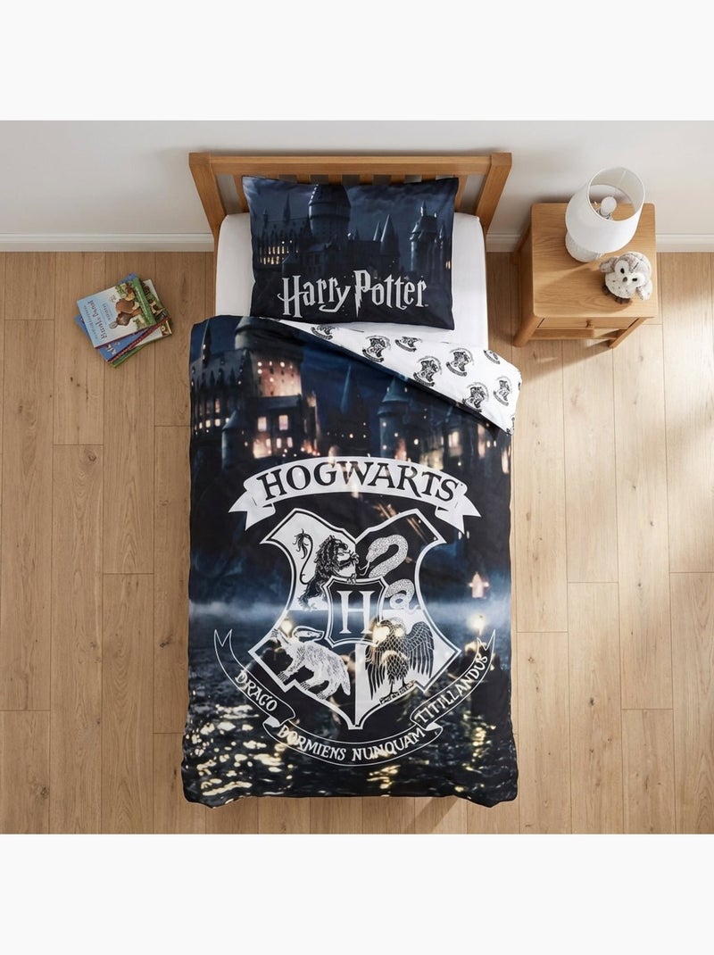 Juego de cama infantil Harry Potter reversible – 100% algodón Azul - Kiabi