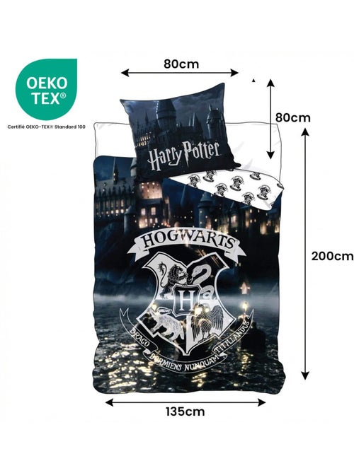 Juego de cama infantil Harry Potter reversible – 100% algodón - Kiabi