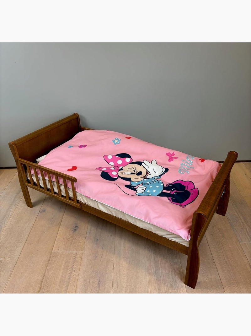Juego de cama infantil Minnie con corazones reversible – 100% algodón Rosa - Kiabi