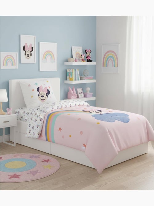 Juego de cama infantil Minnie reversible – 100% algodón - Kiabi Juego de cama infantil Minnie reversible – 100% algodón - Kiabi