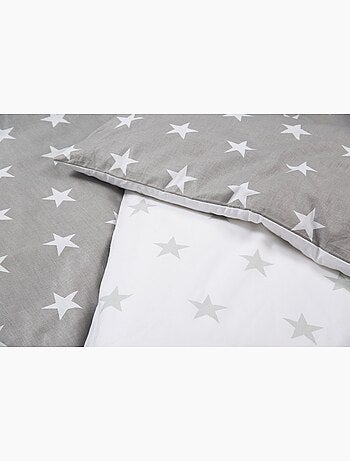 Juego de cama infantil reversible - funda nórdica + funda de almohada en algodón Roba little stars
