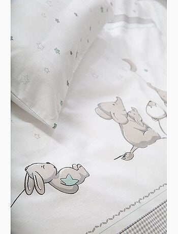 Juego de cama infantil reversible - Funda nórdica + funda de almohada en algodón Roba sternenzauber