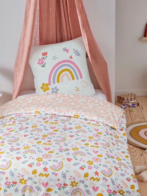 Juego de cama infantil reversible arcoíris - Kiabi Juego de cama infantil reversible arcoíris - Kiabi