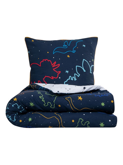 Juego de cama infantil reversible con dinosaurios - Kiabi Juego de cama infantil reversible con dinosaurios - Kiabi