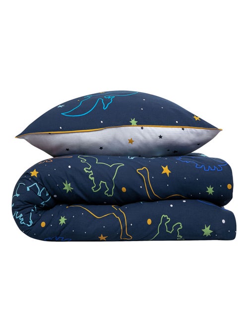 Juego de cama infantil reversible con dinosaurios - Kiabi Juego de cama infantil reversible con dinosaurios - Kiabi