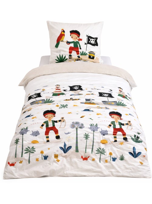 Juego de cama infantil reversible con motivo de pirata - Kiabi Juego de cama infantil reversible con motivo de pirata - Kiabi