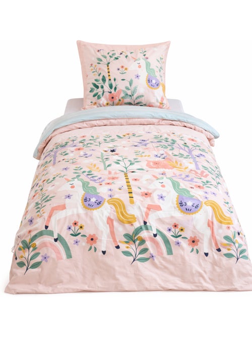 Juego de cama infantil reversible con motivo de unicornio - Kiabi Juego de cama infantil reversible con motivo de unicornio - Kiabi