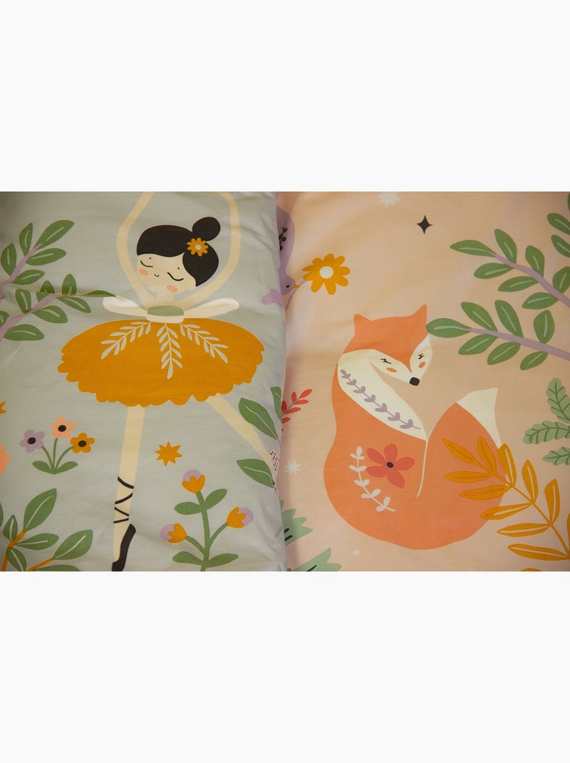 Juego de cama infantil reversible con motivo de unicornio Rosa - Kiabi