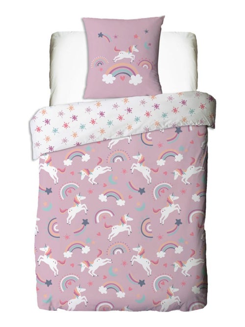 Juego de cama infantil reversible de unicornio - Kiabi