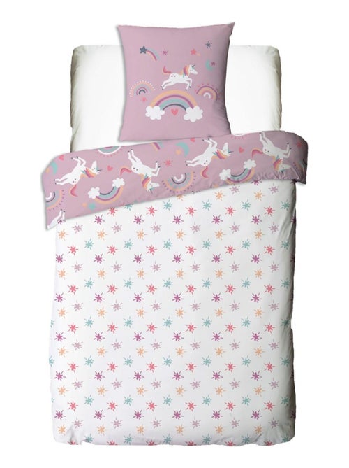 Juego de cama infantil reversible de unicornio - Kiabi
