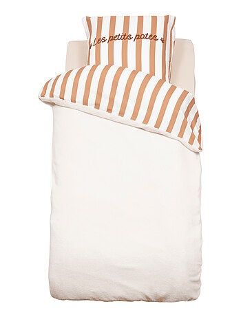 Juego de cama infantil reversible efecto bouclette
