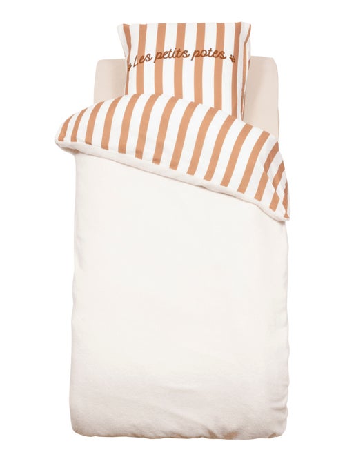 Juego de cama infantil reversible efecto bouclette - Kiabi Juego de cama infantil reversible efecto bouclette - Kiabi