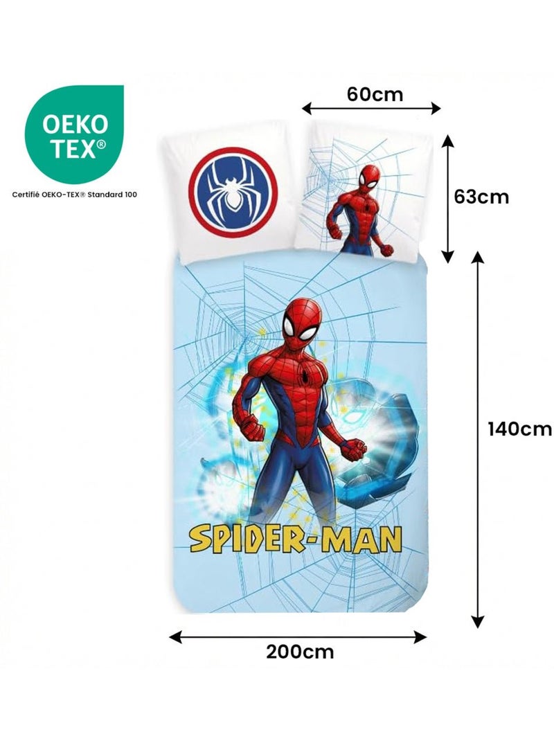 Juego de cama infantil Spider-Man reversible – 100% algodón Azul - Kiabi