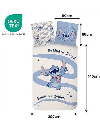 Juego de cama infantil Stitch reversible – 100% algodón
