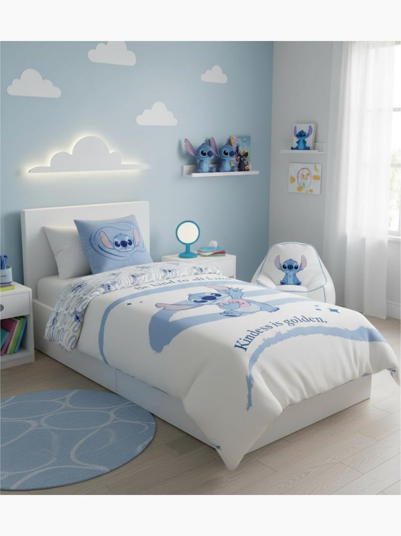 Juego de cama infantil Stitch reversible – 100% algodón Azul - Kiabi
