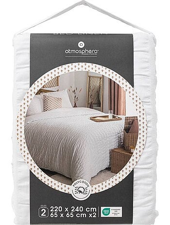 Juego de cama irhia 240x220cm blanco