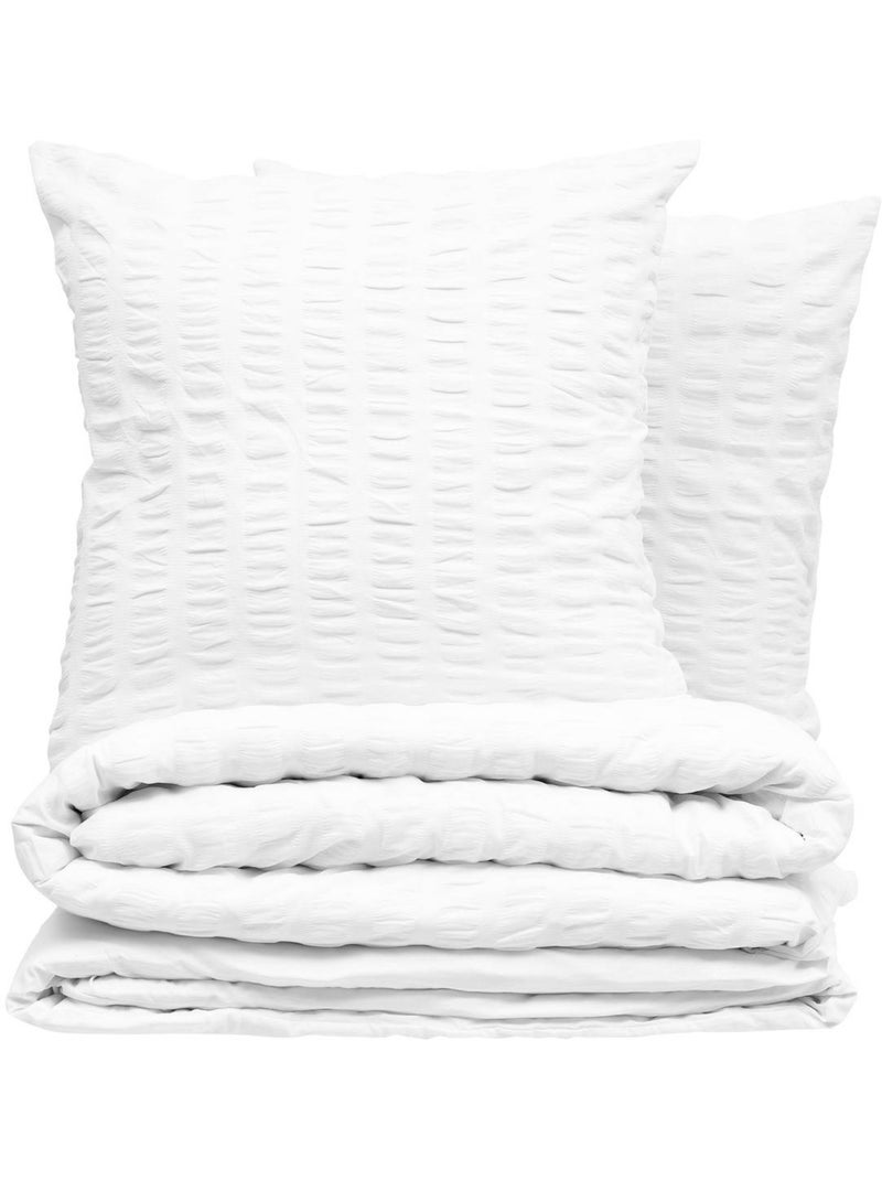 Juego de cama irhia 260x240cm blanco Blanco - Kiabi