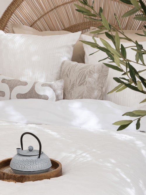 Juego de cama jacquard con líneas gráficas - Kiabi