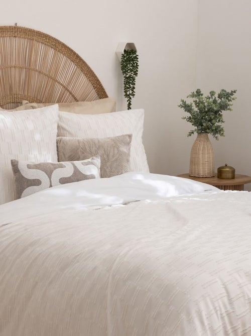 Juego de cama jacquard con líneas gráficas - Kiabi
