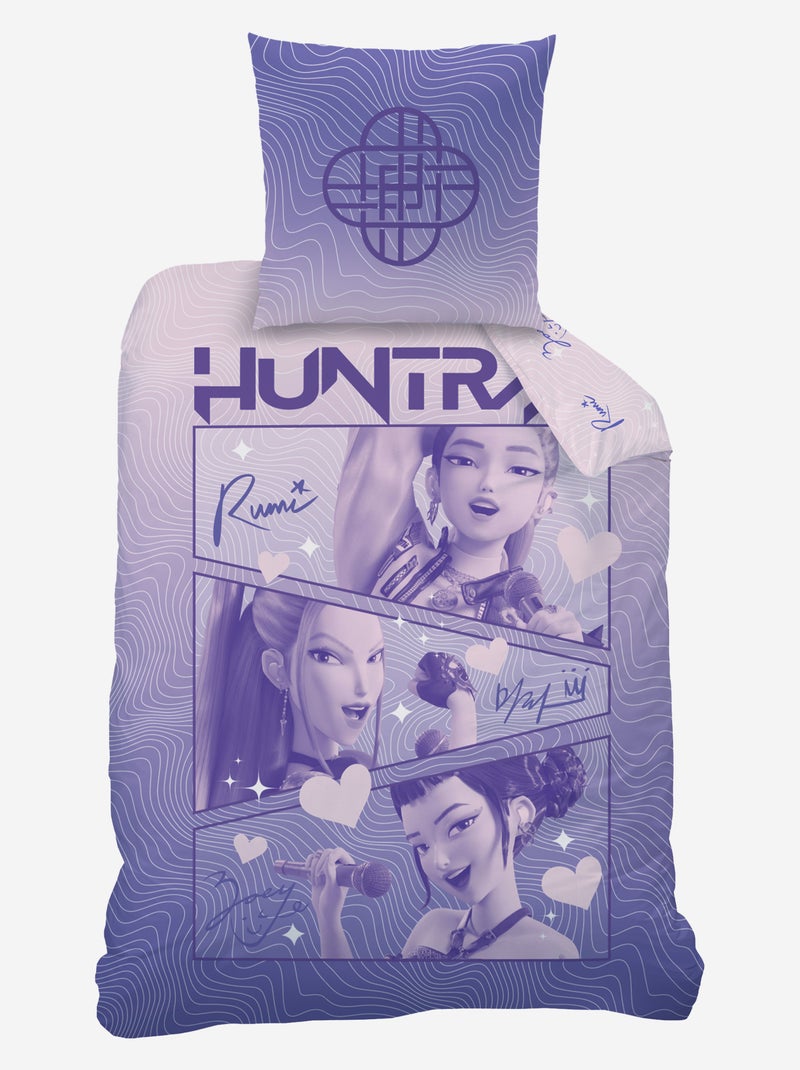 Juego de cama 'KPop Demon Hunters' individual 2 piezas Purpura - Kiabi