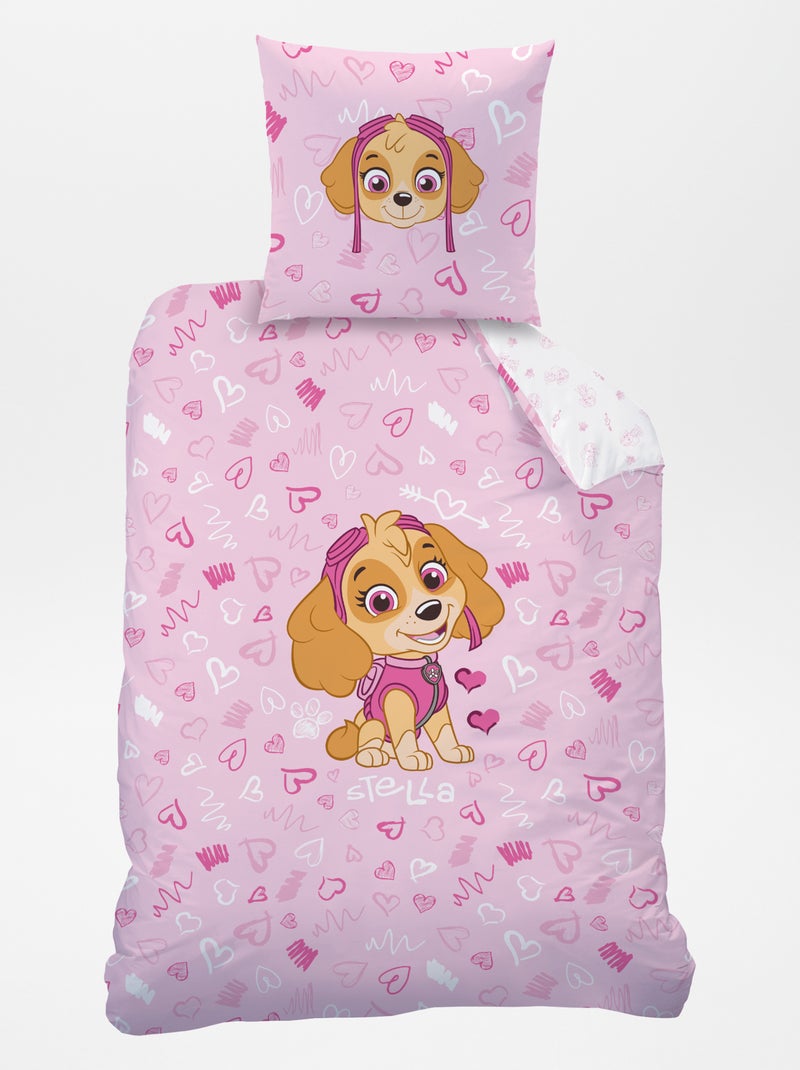 Juego de cama 'La Patrulla Canina' - Individual ROSA - Kiabi
